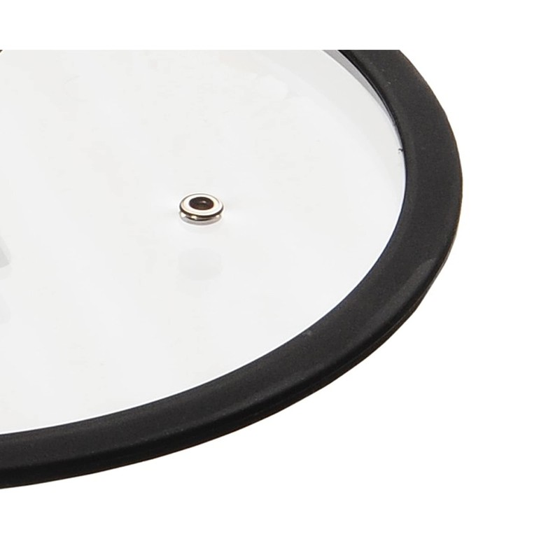 Berndes 16 cm Glass Lid with Black Silicon Rim