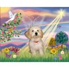 CafePress Cloud Angel/Havanese Pup Throw Blanket Super Soft Fleece Plush