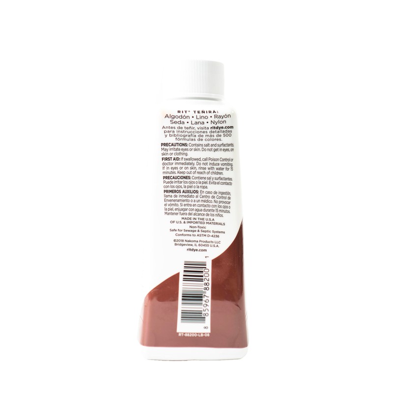 Rit Dye Liquid 236ml Cocoa Brown