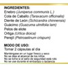 Suplemento Riñones Pur Natural Diente León Bienestar Intestinal Formula 100