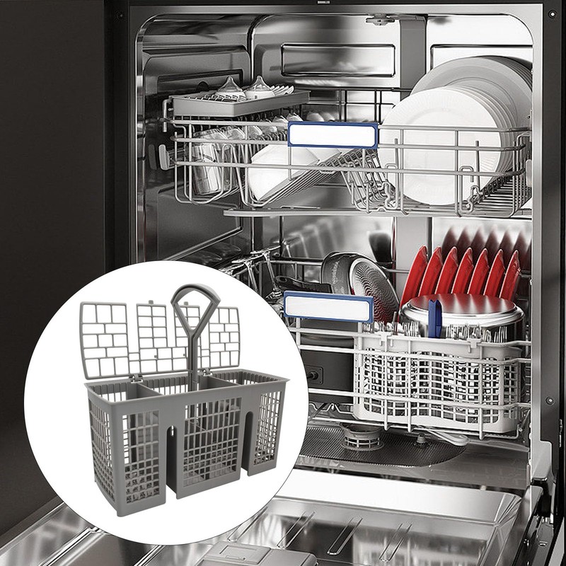 Utensil Holder for Dishwasher - Dishwasher Silverware Basket Replacement -