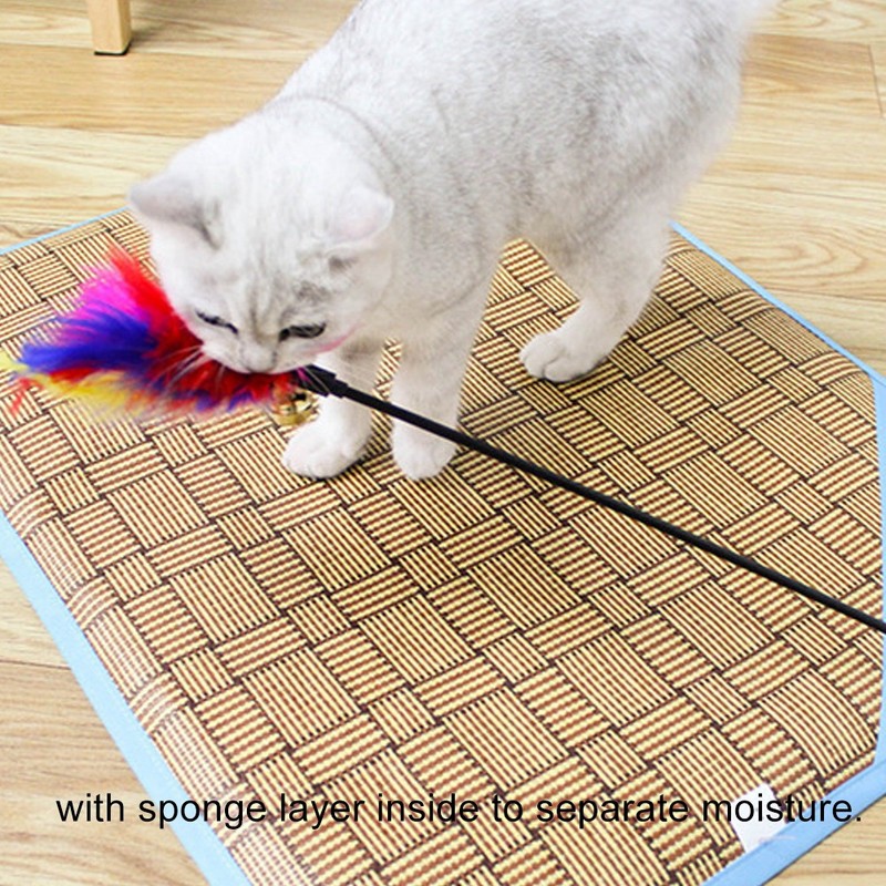 Summer Bamboo Fiber Moistureproof Soft Dog Cat Pet Sleeping Cooling