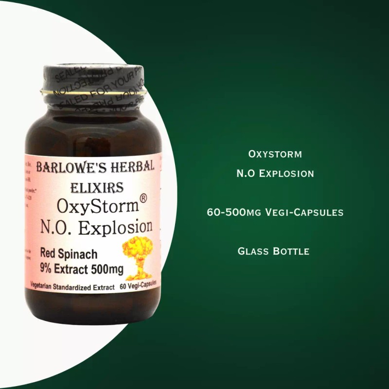 Barlowe's Herbal Elixirs OXYSTORM N.O. EXPLOSION |500mg | 60 Vegi-Caps