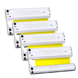 Esaytool 4 Pack Replacement for KP-108IN KP-36IN KP108IN Ink Cartridges Compatible with Canon Selphy CP CP1500 CP1300 CP910 CP1200 CP1000 CP810 CP760 Compact Photo Printer (Only Ink Without Paper)