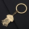 RAIDIN Stainless Steel Cute 18K Gold Plated Ocean Animal Jellyfish