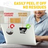 2 x 7.5cm Rectangle Stickers - 4x4 Car Driving Off