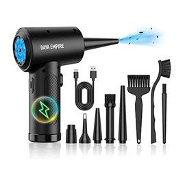 Compressed air Duster - Keyboard Cleaner for Office no Canned Reusable Good Replacement Can Electric 91000RPM Cordless air Duster pc 7600mAh -pc Cleaning air Blower car dusters-Electric Duster (DE2)