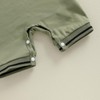 NANCHNEGGU Newborn Baby Boy Jumpsuit Shorts, Lapel Short Sleeves Button