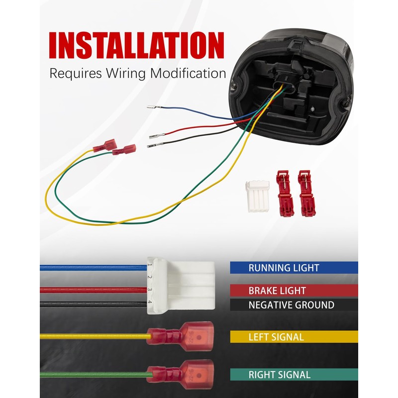 HAZAWA Tail Light Led Integrated Turn Signal Brake Running Light