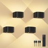 FULEN 4 Pack Motion Sensor Wall Lamp with Remote Control