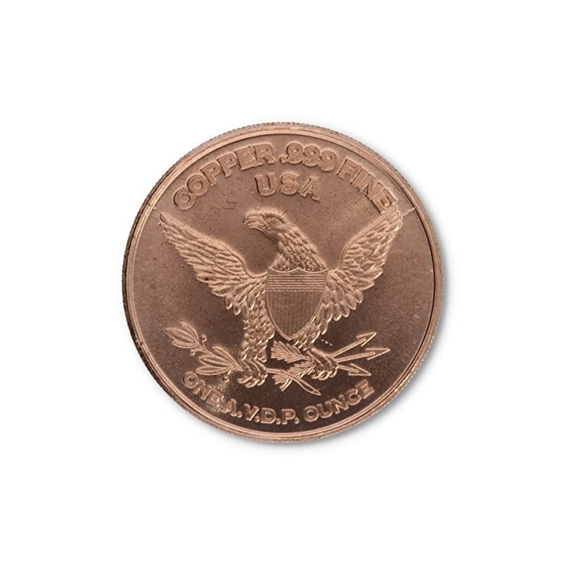 1 ounce .999 fine copper "Maple Leaf"
