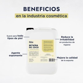 Hebbe - Cocamidopropil Betaína, Espumante y Suavizante para Cosméticos, 5000 g