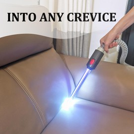 Fullclean Light Pipe Crevice Tool for Dyson V8 V7 V11 V10 Cordless Vacuum Cleaner,Illuminates The Dark Gap Corner,Brush Tools Attachments Ideal for Car Cleaning