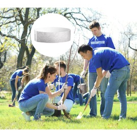 200 WristCo Metallic Silver Tyvek Wristbands for Events - Comfortable Tear Resistant Paper Bracelets ID Wrist Bands for Concerts Festivals Admission Party Identification