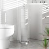 Toilet Paper Holder Stand(with Reserve Function), Free-Standing Spare Rolls Storage