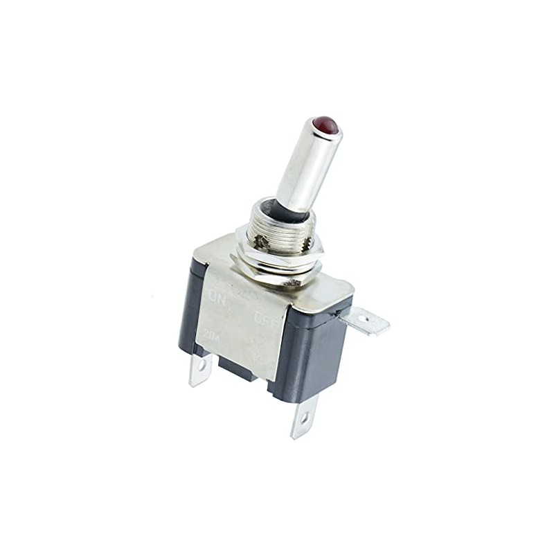 Yellow LED illuminated On/Off Toggle Switch SPST 12V Flick Auto