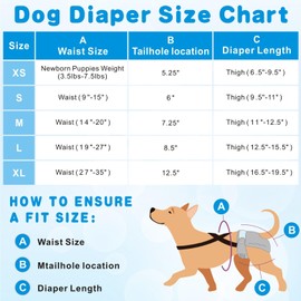 Idepet Female Dog Diapers with Suspender Detachable, 3 Pack Washable Reusable Girl Doggie Diapers for Small Medium Female Dog in Heat Period Cycle Urinary Incontinence Training M
