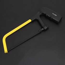 Raguso Small Stainless Steel Hacksaw Frame Maintenance Tool Hacksaw Frame Tool Hacksaw Saw Frame Hand Saw Maintenance Tool for metal