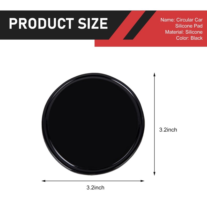 DACIRTY 5 PCS Dashboard Placement Round Mat, Highly Adhesive Irregular