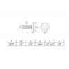 cSeao 10pcs 1/4"-20 x 4 Black Flat Head Allen Bolts