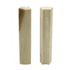 45 Degree Poplar Outside Radius Corner Base Block | 3/4"