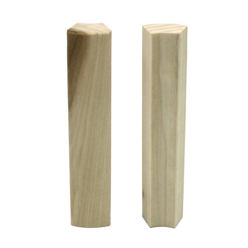 45 Degree Poplar Outside Radius Corner Base Block | 3/4"
