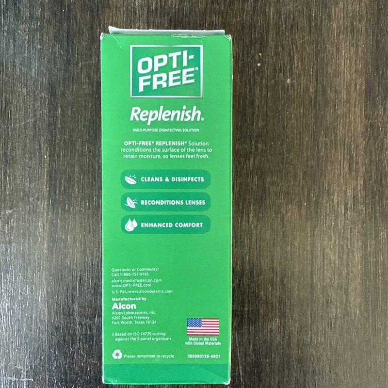 Alcon Replenish Multi-Purpose Disinfecting Solution with Lens Case, 10 Fl