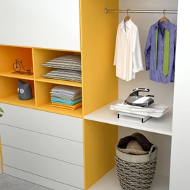 US DELIVER Wall-Mounted Ironing Board - Easy to Mounting On Wall Fold Down Ironing Boards for Space Saving (Push-Pull)