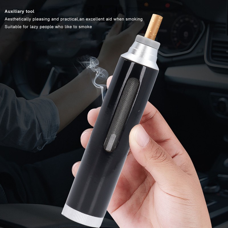 Handheld Car Ashtray Windproof Leakproof Large Capacity Portable Ashtray with