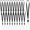 Geyoga 20 Pack Acrylic ID Badge Holders with Retractable Lanyards