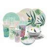 Zak Designs 16-Piece Color-Changing Tumbler Melamine Plate Bowl Dinnerware Set