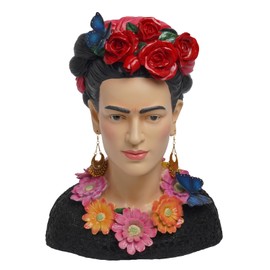 Home Decor Indoor Bust Statue - Resin Frida Bust-Statue Mexican Woman Decor Whimsigoth Home Decor Statues for Home Decor Moody Decor Sculptures Home Decor Living Room Decorations 12 * 8 * 15.5 Inch