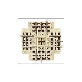 Atlas O Scale 3 Rail IR 90 Degree Crossing Item #1001080