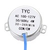 uxcell Synchronous Motor AC 100-127V 30-36RMP 50-60Hz 4W Double Flat
