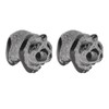 2pcs Panda Statue Obsidian Frosted Cute Mini Ingenious Handcrafted Panda