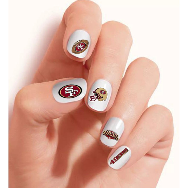 One Stop Nails San Francisco 49ers Waterslide & Clear Vinyl
