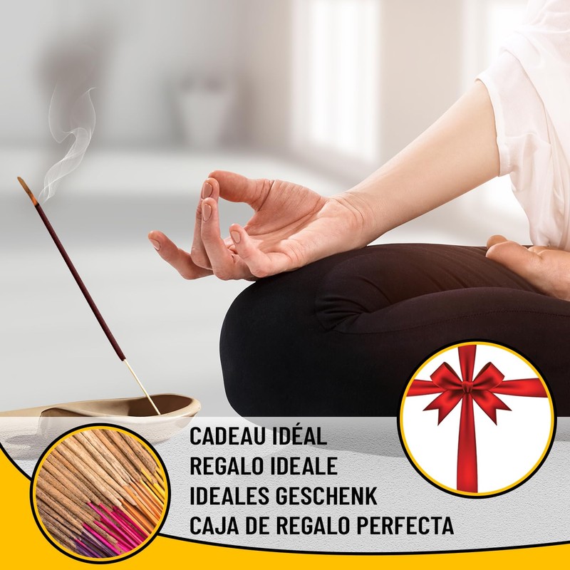 DHYANA High Quality Handmade Indian Incense Sticks - 96 Sticks
