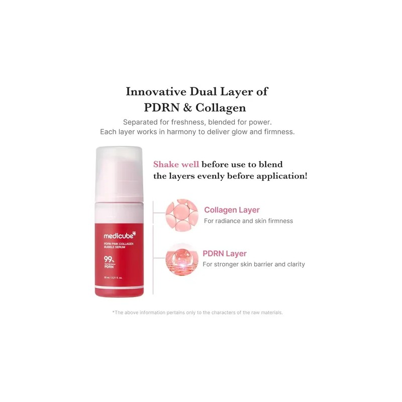 Medicube Pdrn Pink Collagen Bubble Serum Hydrating Face Serum for