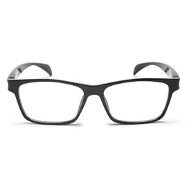 DUHKP Gafas de distancia con miopía anti fatiga ocular bloqueo UV gafas de miopía hombres y mujeres, Negro, -2.5
