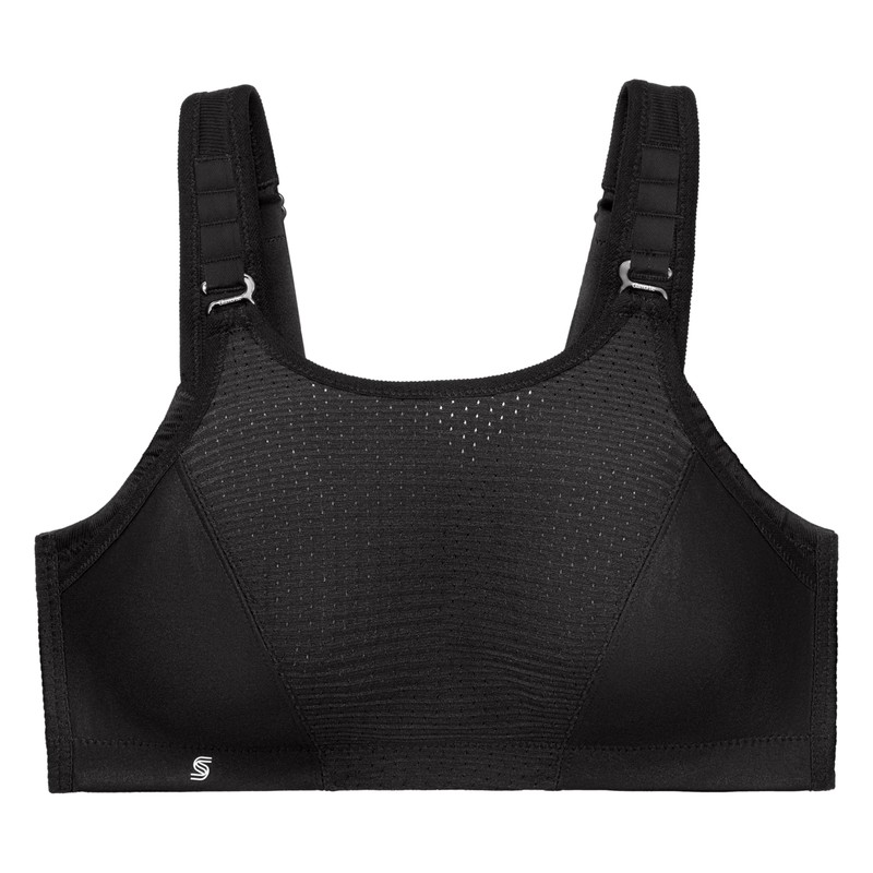 Glamorise Women's Sports Bra, Uniform black