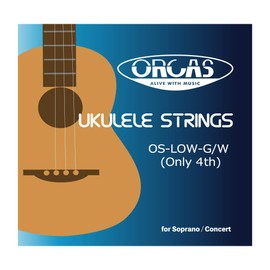 ORCAS OS-LOW-G/W LOW-G Rose Strings Strings 80cm Soprano Concert Tenor Ukulele Compatible