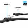 Mehr Wiper Blade Flat Front Kit Fits: Citroen C4 Picasso
