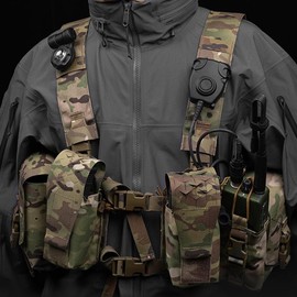 Shanyingquan Chest Rig Quick Rlease Fit For MOLLE Mag Pouch Radio GP Bag