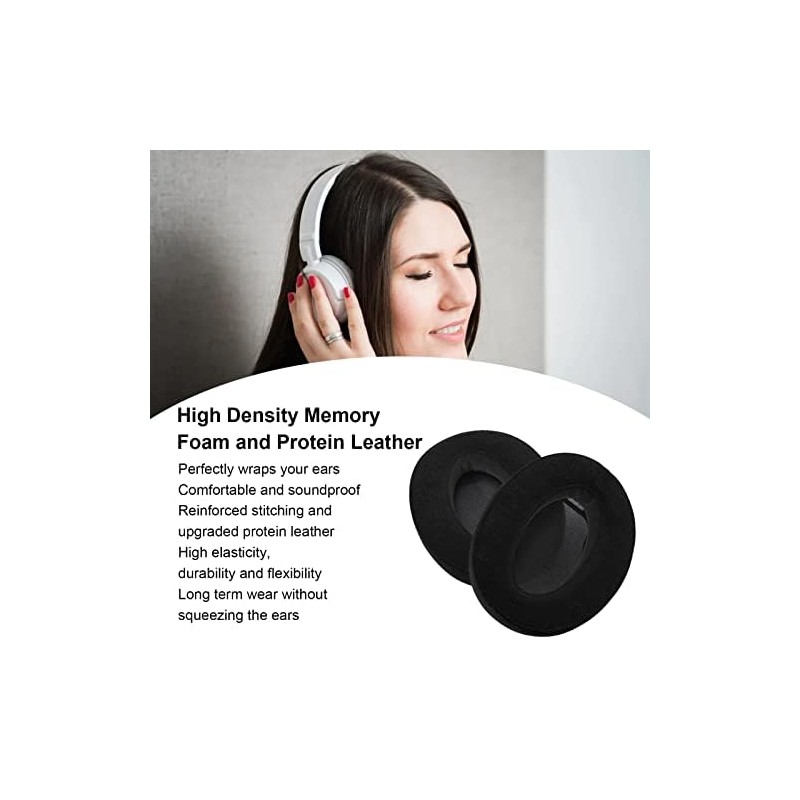 ASHATA Ear Pads for WH-H910N, Soft Memory Foam Protein Leather,