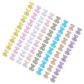 Healvian 192pcs Diy Nail Art Charms Bear Design Nail Decorations for Creative Manicure for Women and Girls for Parties and Crafting