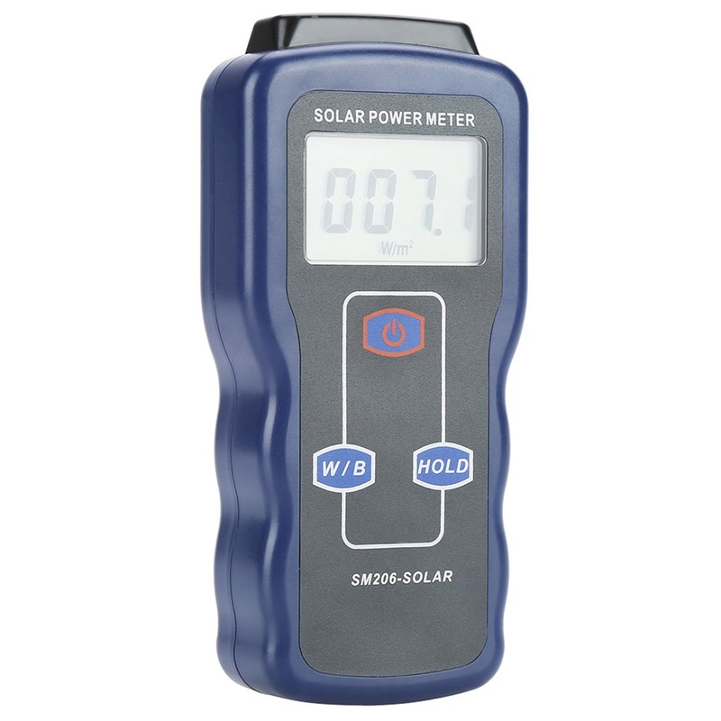 Digital Wm² / Btu Solar Power Meter, Solar Radiation Meter,