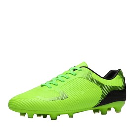 DREAM PAIRS Men's Football Boots Professional Athletics Training Shoes Football Shoes Outdoor Sports Football, Neon Green Black, 42 EU