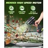 Mended Cordless Leaf Blower Portable: Handheld Dust Cleaner with 2