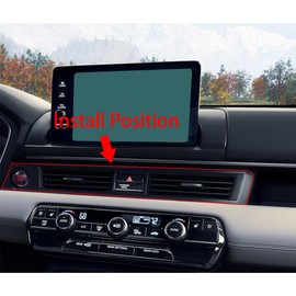 Beautost Fit for Honda New Pilot 2025 / Passport 2025 2026 Interior Front Center Control Air Condition Vent Cover Trim (Piano Black)