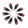 10pcs RCA Connector Converter Adapter Speaker Cable Audio